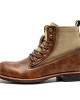 Men Retro Casual Non Slip Splicing Business Short Boots