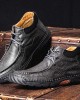 Men Non Slip Soft Sole Casual Leather Hand Sewn Boots